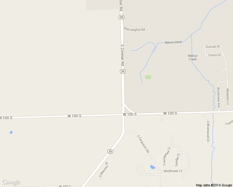 map of restaurants, bars, coffee shops, grocery stores, and more near 2246 W 100 S in Warsaw
