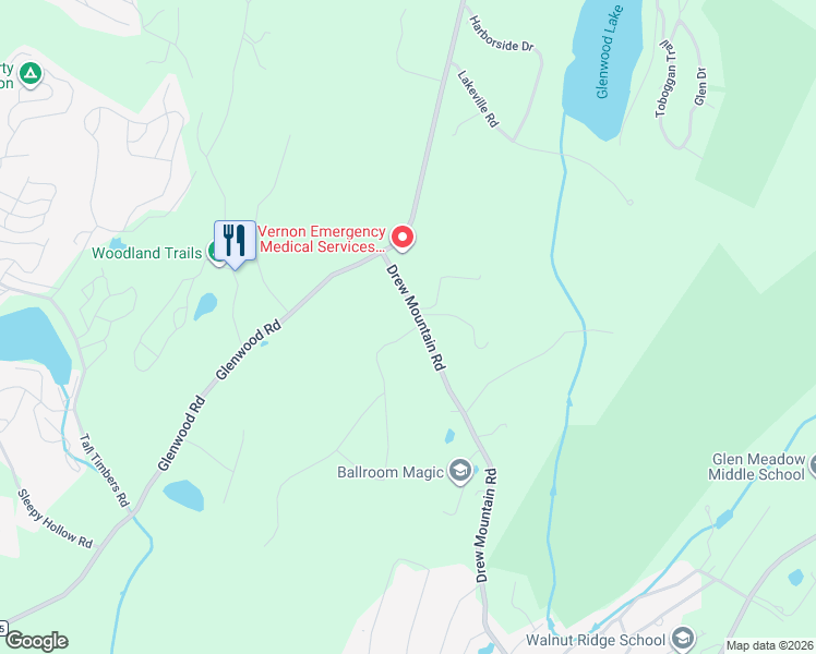 map of restaurants, bars, coffee shops, grocery stores, and more near 12 Drew Mountain Road in Sussex