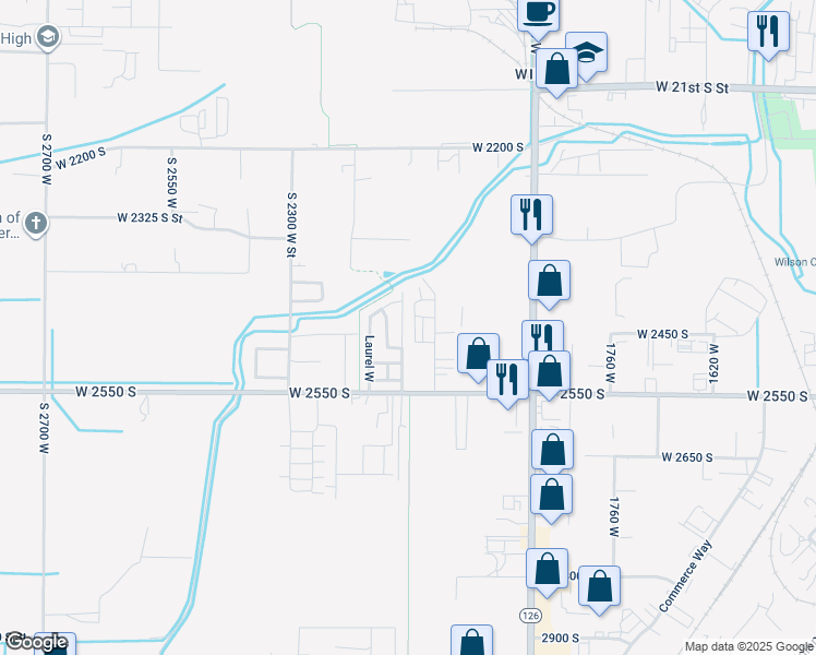 map of restaurants, bars, coffee shops, grocery stores, and more near 2452 Andover Street in West Haven