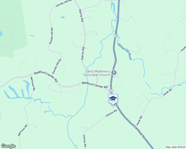 map of restaurants, bars, coffee shops, grocery stores, and more near 680 Harris Road in Bedford Hills