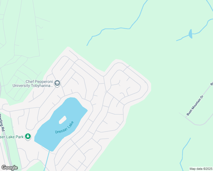 map of restaurants, bars, coffee shops, grocery stores, and more near 1861 Shadyside Drive in Tobyhanna