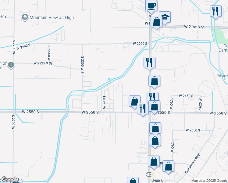 map of restaurants, bars, coffee shops, grocery stores, and more near 2460 Andover Street in West Haven