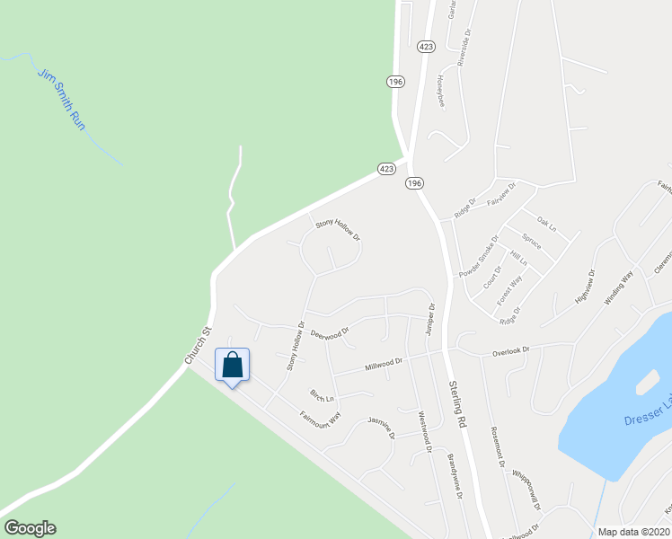 map of restaurants, bars, coffee shops, grocery stores, and more near 9648 Stony Hollow Circle in Tobyhanna
