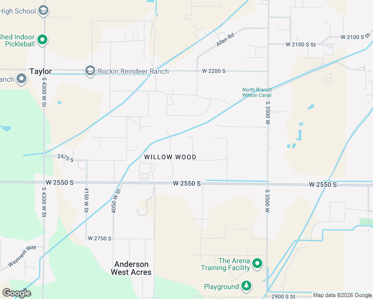 map of restaurants, bars, coffee shops, grocery stores, and more near 2467 South 3775 West in Ogden