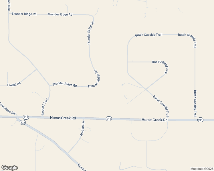 map of restaurants, bars, coffee shops, grocery stores, and more near 5293 Thunder Ridge Rd in Cheyenne