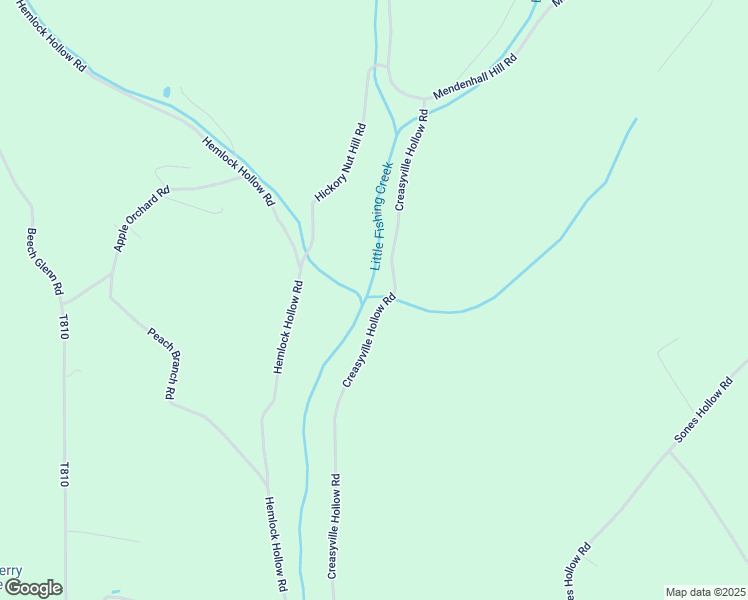 map of restaurants, bars, coffee shops, grocery stores, and more near 317 Creasyville Hollow Road in Benton