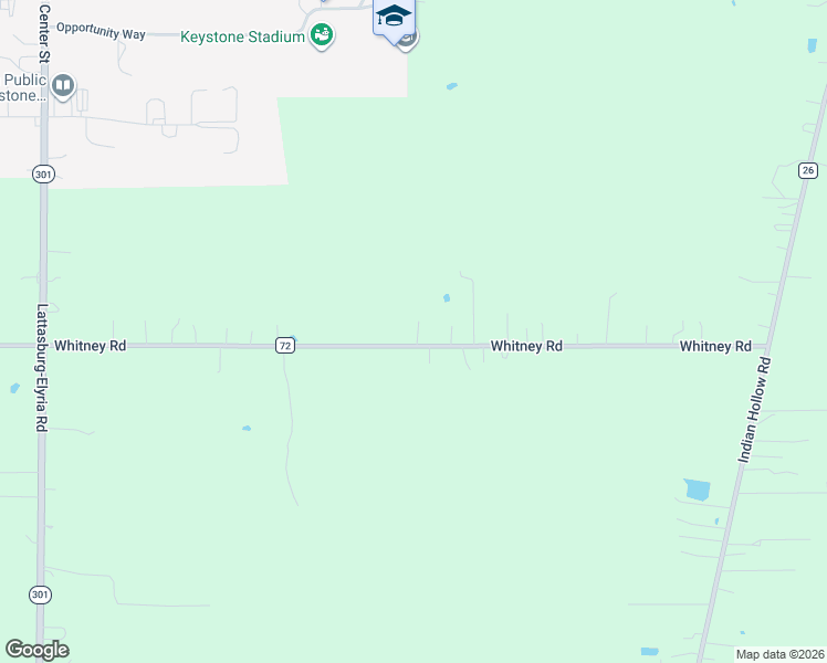 map of restaurants, bars, coffee shops, grocery stores, and more near 40260 Whitney Road in LaGrange