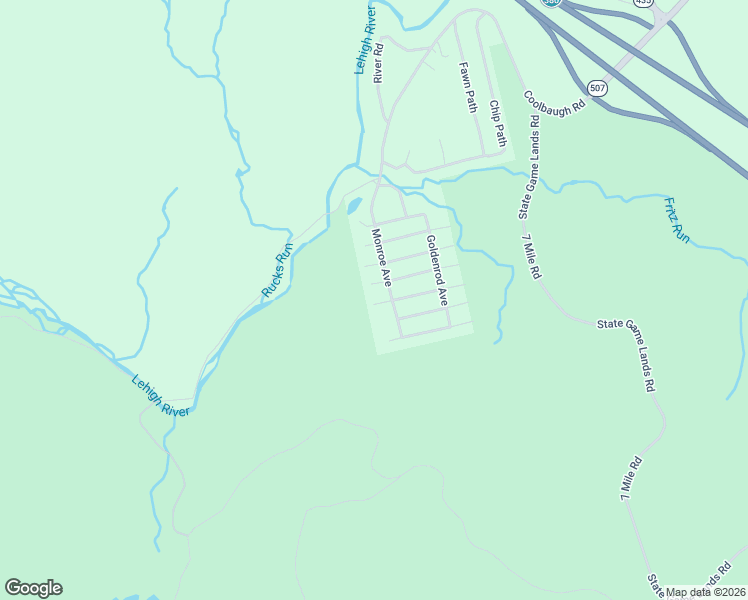 map of restaurants, bars, coffee shops, grocery stores, and more near 49 Pocono Frst in Monroe