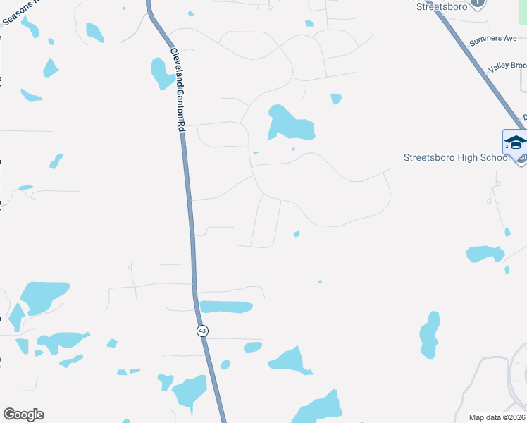 map of restaurants, bars, coffee shops, grocery stores, and more near 8512 Raya Lane in Streetsboro