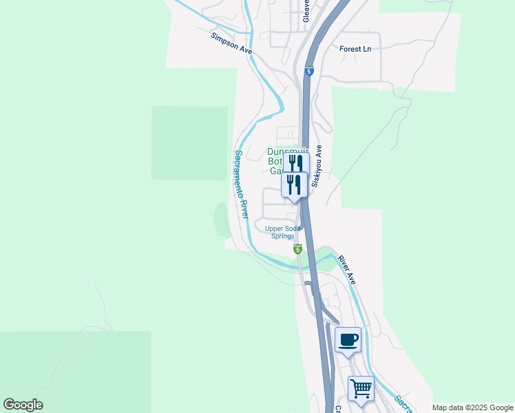 map of restaurants, bars, coffee shops, grocery stores, and more near 4925 Masson Avenue in Dunsmuir