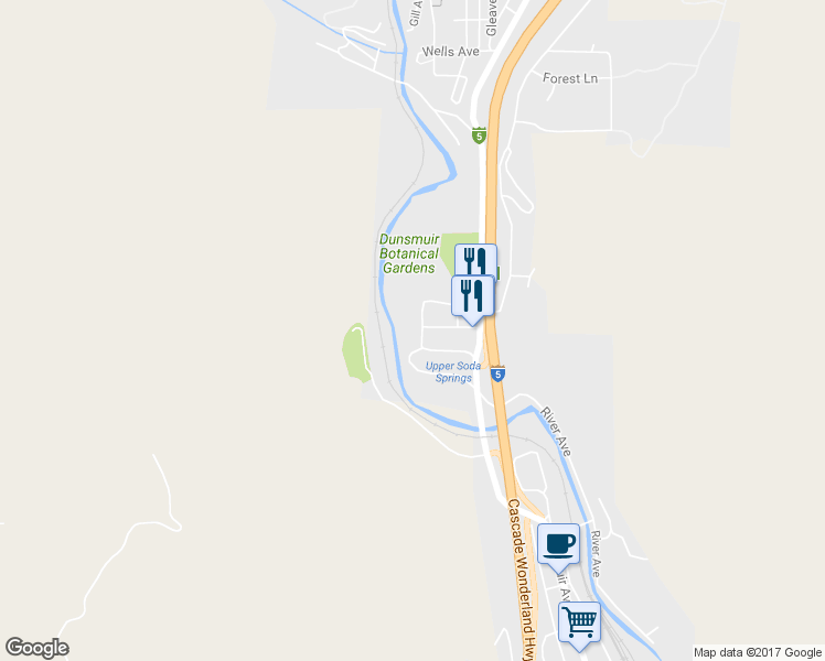 map of restaurants, bars, coffee shops, grocery stores, and more near 4925 Masson Ave in Dunsmuir