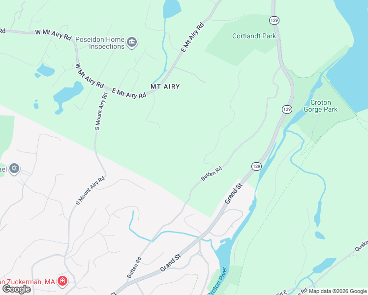 map of restaurants, bars, coffee shops, grocery stores, and more near 18 Bramblebush Road in Croton-on-Hudson