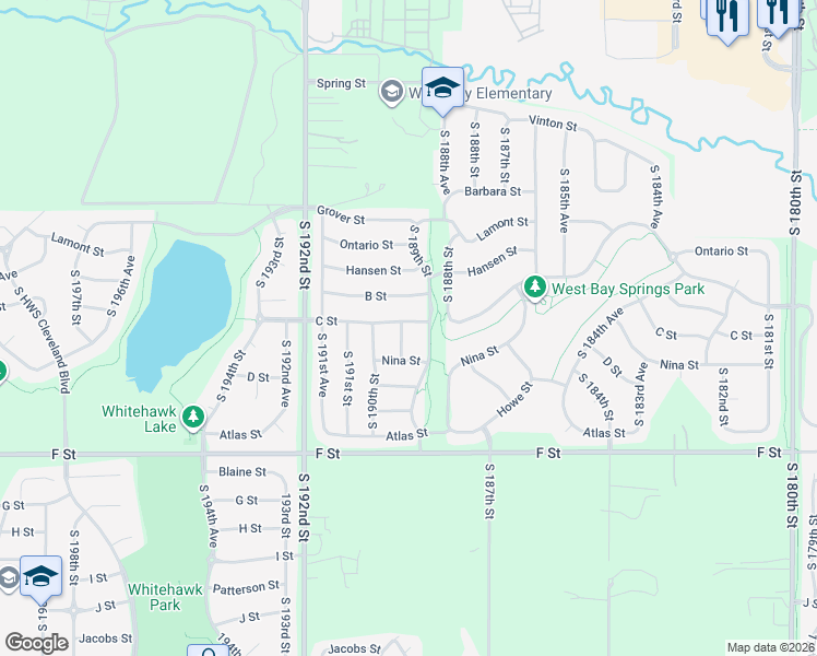 map of restaurants, bars, coffee shops, grocery stores, and more near 3803 South 189th Avenue in Omaha