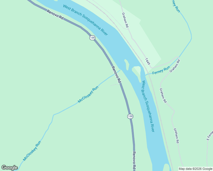 map of restaurants, bars, coffee shops, grocery stores, and more near 40 McCoy Lane in Lock Haven