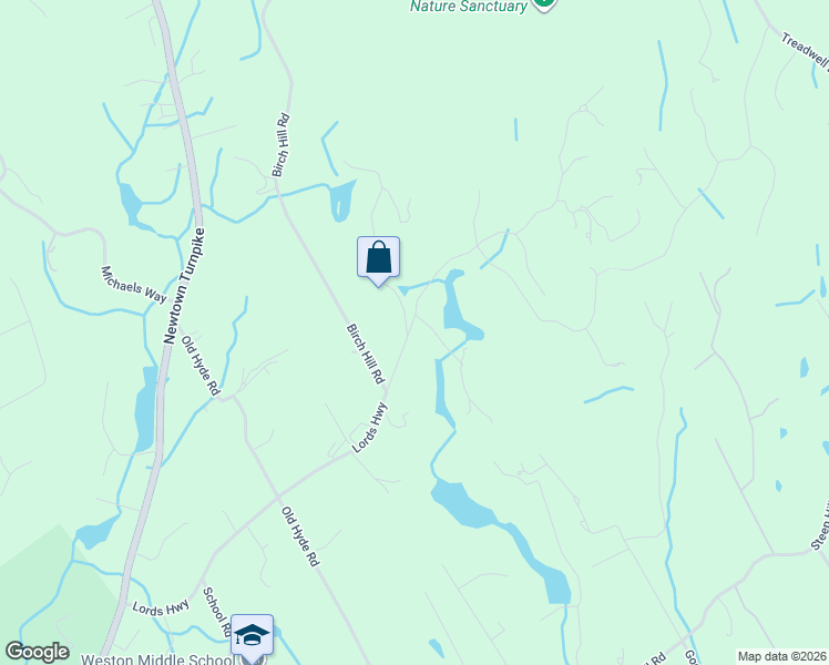 map of restaurants, bars, coffee shops, grocery stores, and more near 81 Lords Highway in Weston