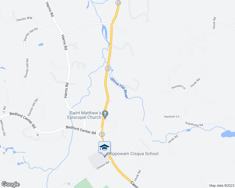 map of restaurants, bars, coffee shops, grocery stores, and more near 336 Cantitoe Street in Bedford Hills