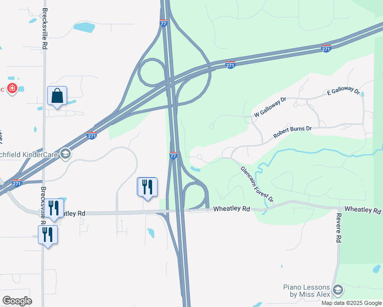 map of restaurants, bars, coffee shops, grocery stores, and more near 3721 Shetland Trail in Richfield