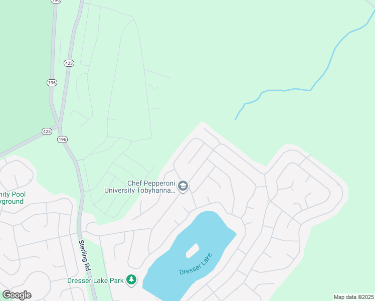 map of restaurants, bars, coffee shops, grocery stores, and more near 2878 Fairhaven Drive in Tobyhanna