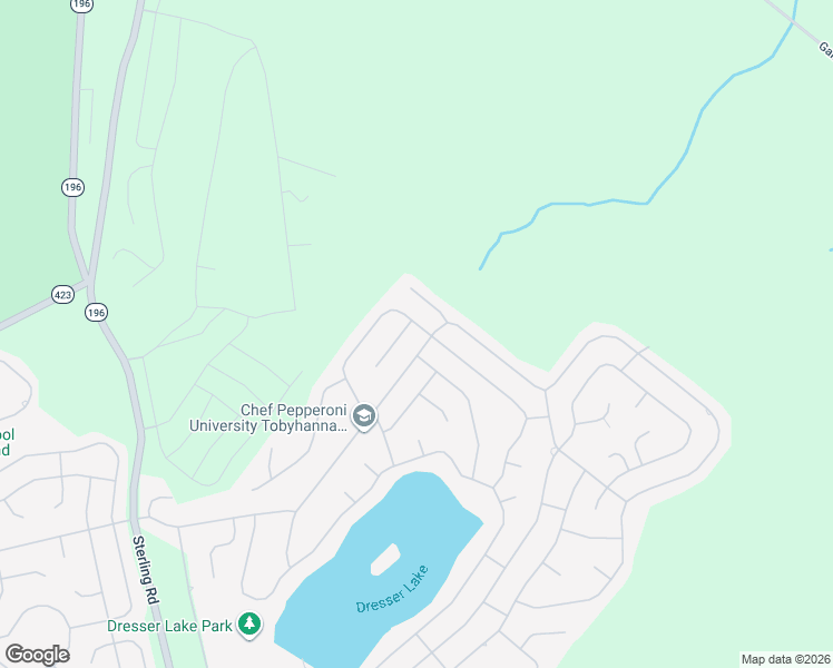 map of restaurants, bars, coffee shops, grocery stores, and more near 2858 Fairhaven Drive in Tobyhanna