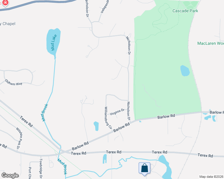 map of restaurants, bars, coffee shops, grocery stores, and more near 5776 Williamsburg Circle in Hudson