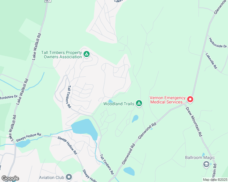 map of restaurants, bars, coffee shops, grocery stores, and more near 44 Sycamore Circle in Sussex