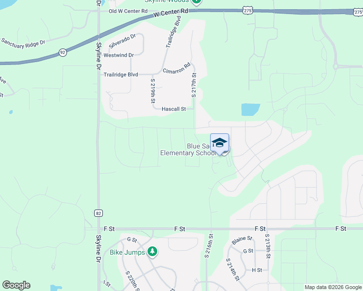 map of restaurants, bars, coffee shops, grocery stores, and more near 21725 Hascall Street in Omaha