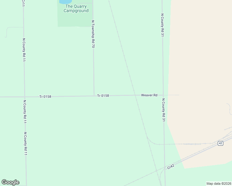 map of restaurants, bars, coffee shops, grocery stores, and more near 3335 Township Road 158 in Tiffin