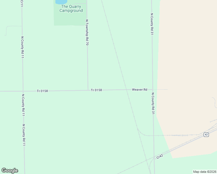 map of restaurants, bars, coffee shops, grocery stores, and more near 3335 Township Road 158 in Tiffin