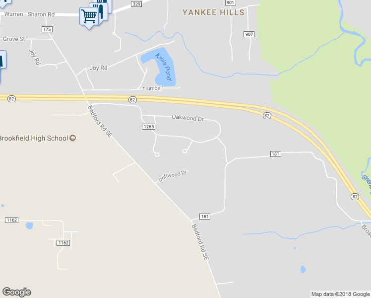 map of restaurants, bars, coffee shops, grocery stores, and more near 698 Maplewood Drive in Masury