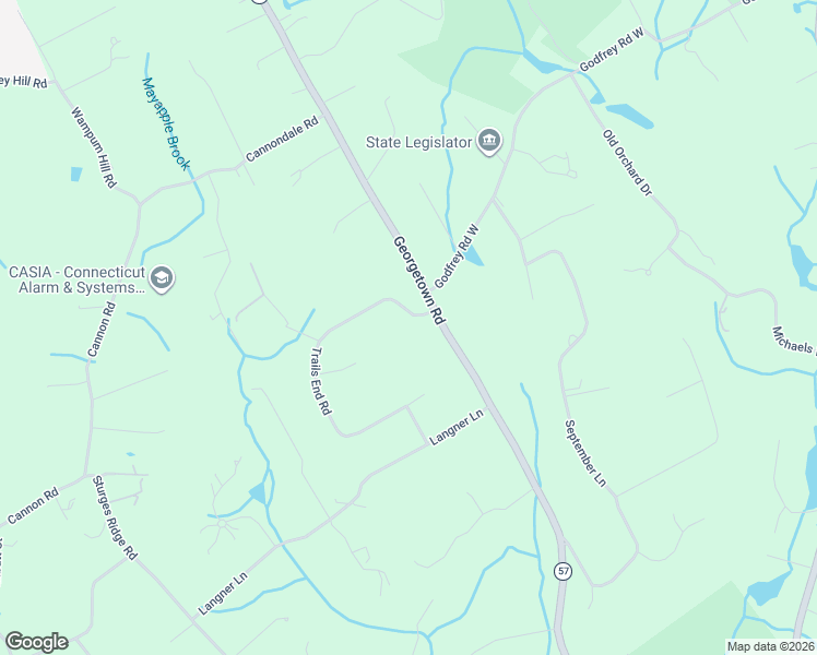map of restaurants, bars, coffee shops, grocery stores, and more near 81 Trails End Road in Weston