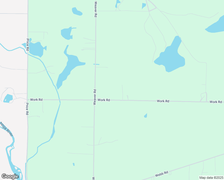 map of restaurants, bars, coffee shops, grocery stores, and more near 2971 Work Road in Ravenna