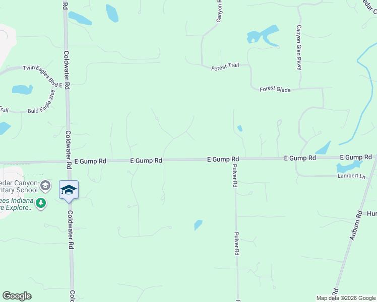 map of restaurants, bars, coffee shops, grocery stores, and more near 1516 Cedar Wind Court in Fort Wayne