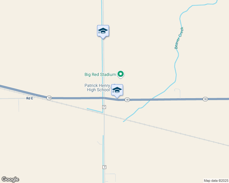map of restaurants, bars, coffee shops, grocery stores, and more near 6900 Ohio 18 in Hamler