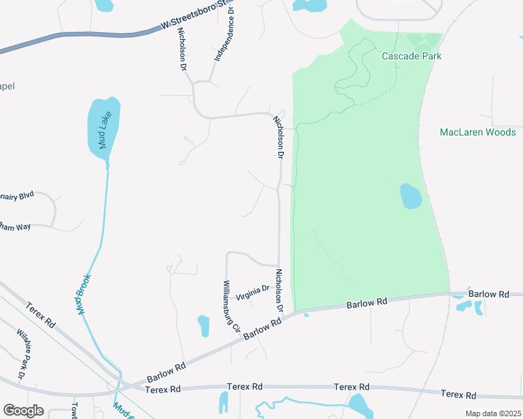 map of restaurants, bars, coffee shops, grocery stores, and more near 5809 Alisa Court in Hudson