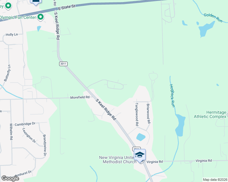 map of restaurants, bars, coffee shops, grocery stores, and more near 51 Stone Ridge Boulevard in Hermitage