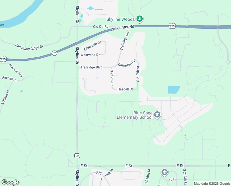map of restaurants, bars, coffee shops, grocery stores, and more near 21819 Hascall Street in Omaha