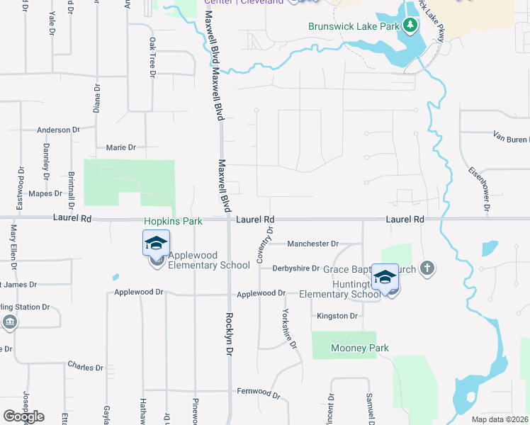 map of restaurants, bars, coffee shops, grocery stores, and more near 3746 Carlisle Drive in Brunswick