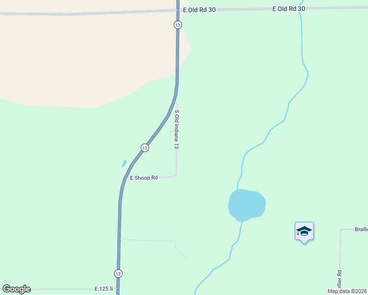 map of restaurants, bars, coffee shops, grocery stores, and more near 586 S Old State Road 13 in Pierceton