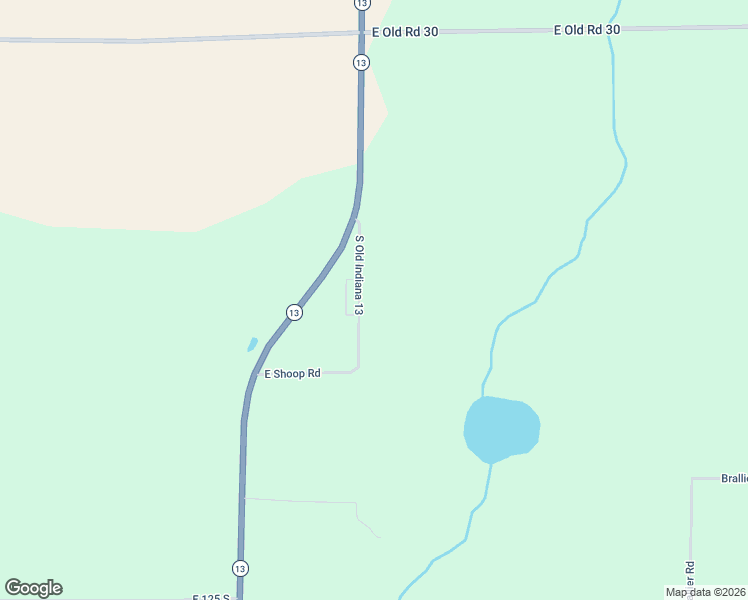 map of restaurants, bars, coffee shops, grocery stores, and more near 586 South Old State Road 13 in Pierceton