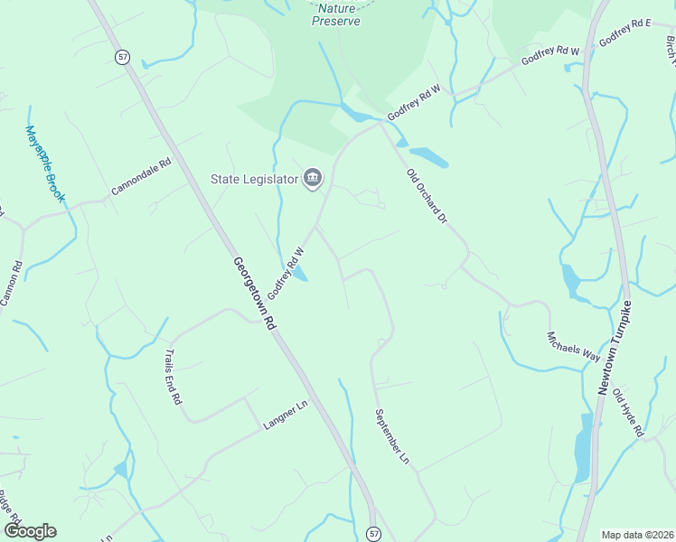 map of restaurants, bars, coffee shops, grocery stores, and more near 23 Mountain View Drive in Weston