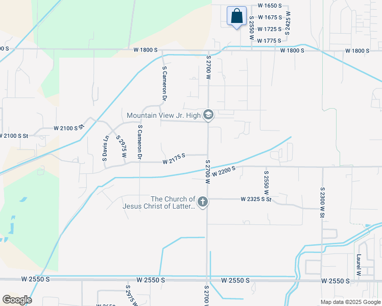 map of restaurants, bars, coffee shops, grocery stores, and more near 2181 South 2700 West in West Haven