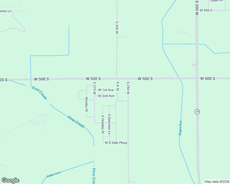 map of restaurants, bars, coffee shops, grocery stores, and more near 5140 South A Street in North Judson