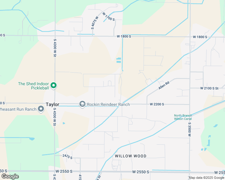 map of restaurants, bars, coffee shops, grocery stores, and more near 3975 West 2100 South in Ogden