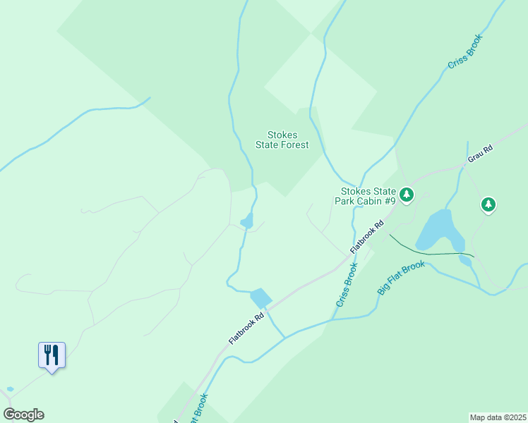 map of restaurants, bars, coffee shops, grocery stores, and more near 16 Lakeside Avenue in Sandyston