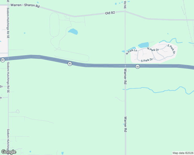map of restaurants, bars, coffee shops, grocery stores, and more near 550 Warner Road in Trumbull County