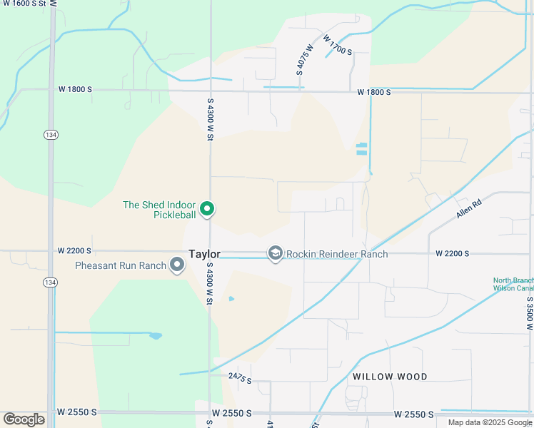 map of restaurants, bars, coffee shops, grocery stores, and more near 4159 West 2100 South Street in Taylor