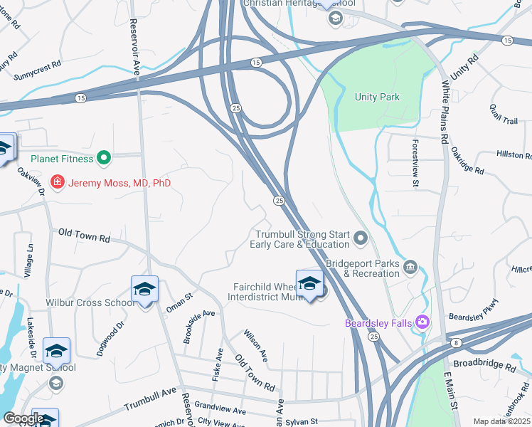 map of restaurants, bars, coffee shops, grocery stores, and more near 4203 Avalon Gates in Trumbull