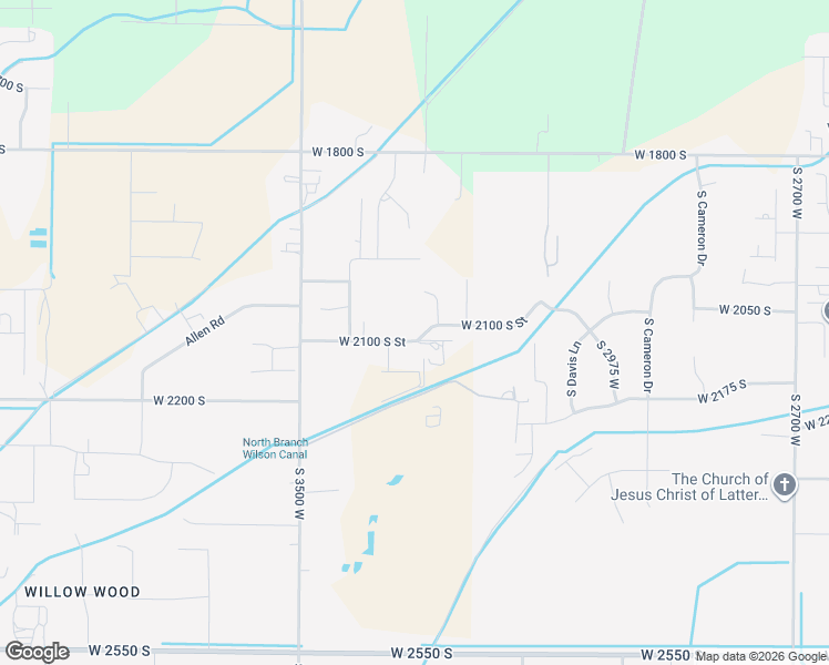 map of restaurants, bars, coffee shops, grocery stores, and more near 3328 West 2100 South Street in West Haven