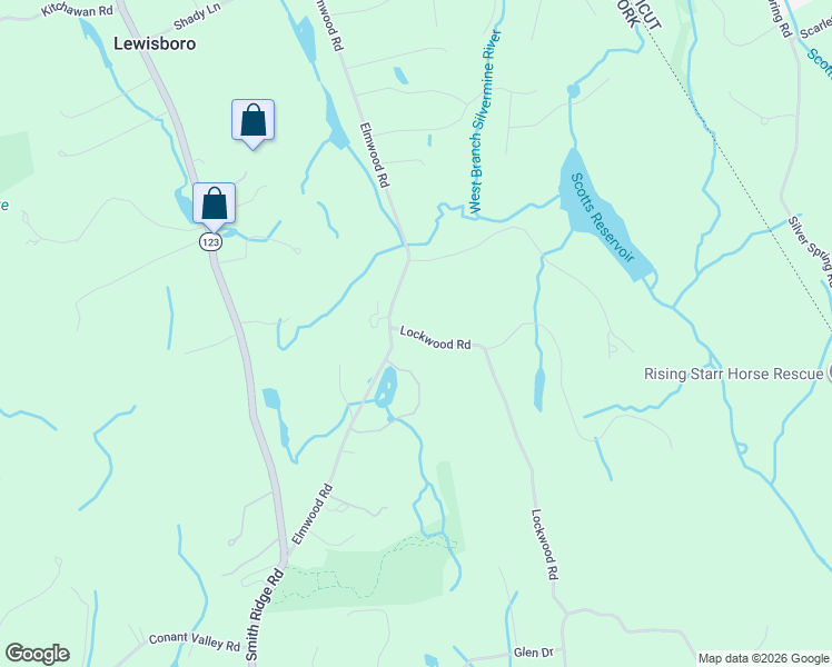 map of restaurants, bars, coffee shops, grocery stores, and more near 10 Lockwood Road in South Salem