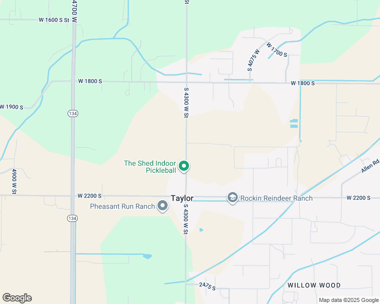 map of restaurants, bars, coffee shops, grocery stores, and more near 2044 South 4300 West Street in Ogden
